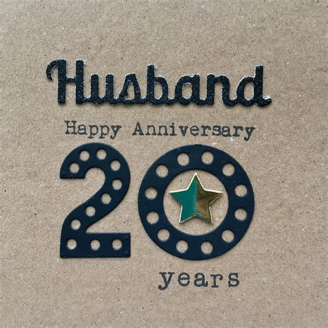 20 Year Anniversary T For My Husband 20th Anniversary T For