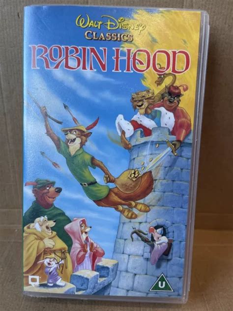 Walt Disney Classics Robin Hood Vhs Video Cassette Tape Free Post