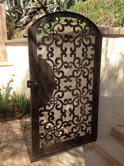 Custom Made Gate Metal Custom Garden Entry Walk Thru Pedestrian Gates