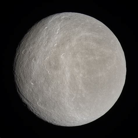 Rhea In Natural Color The Planetary Society