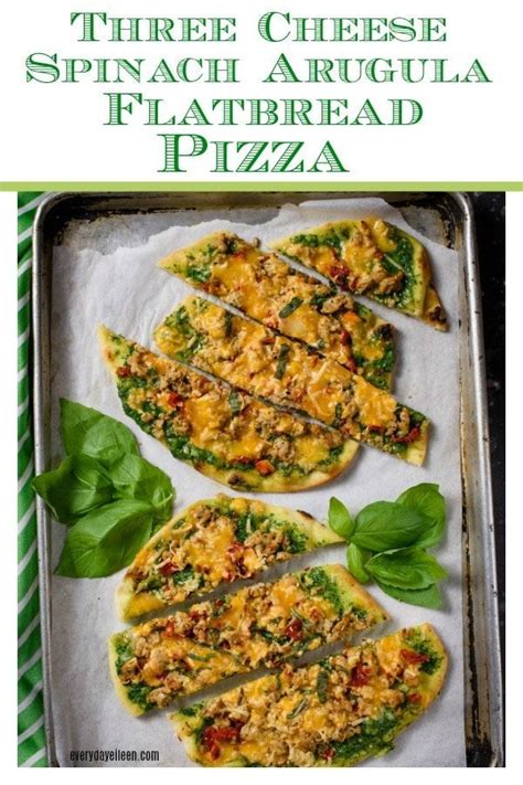 Half of a flatbread contains. Three Cheese Spinach-Arugula Flatbread Pizza is a quick ...