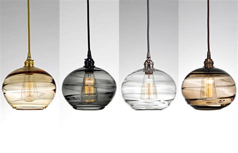 Coppa Hand Blown Glass Lighting By Hammerton Studio Hanging Light Fixtures Kitchen Flush Mount