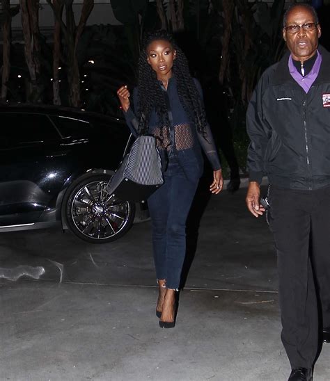 Brandy Norwood Goes To The Lakers Game 03 Gotceleb