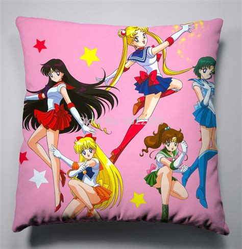 Anime Manga Pretty Soldier Sailor Moon Pillow 40x40cm Pillow Case Cover Seat Bedding Cushion 011