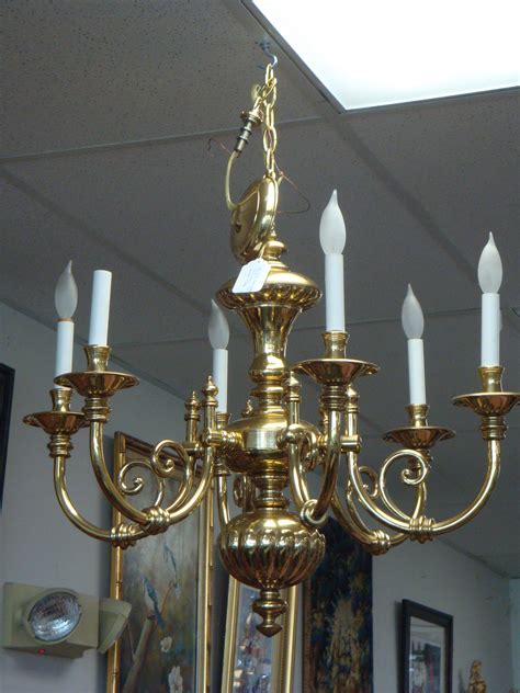 Free shipping on orders over $35. Used antique brass chandelier | Antique brass chandelier ...