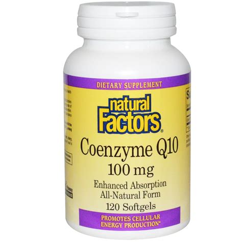Best sellerin coq10 nutritional supplements. Natural Factors, Coenzyme Q10, 100 mg, 120 Softgels na ...
