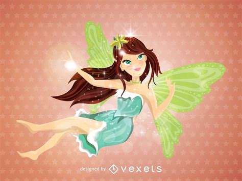 Flying Fairy Illustration Vector Download
