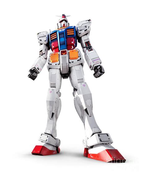 It also appears briefly in the mobile suit gundam: Gundam Rx-78-2 Statue Isolated On White Photograph by ...