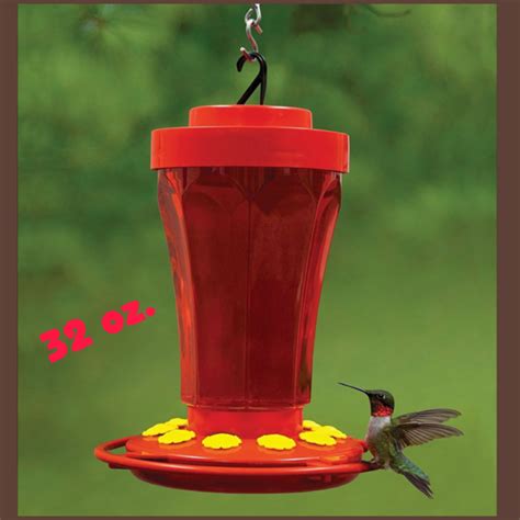 First Nature Hummingbird Feeder 32 Oz Wide Mouth 3090 Easy Clean With 10 Ports Ebay