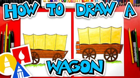 How To Draw A Pioneer Wagon Art For Kids Hub