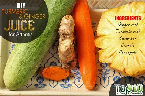 turmeric juice arthritis diy ginger healthy juices