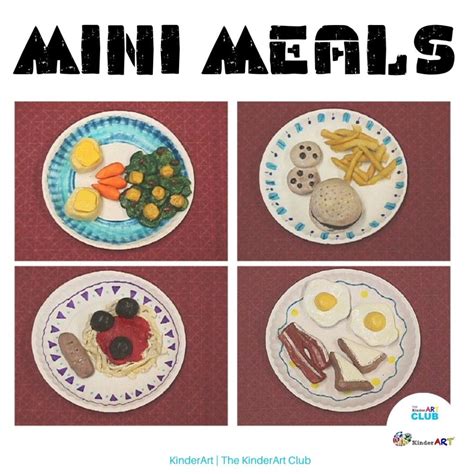 Mini Meals Clay Food Sculpture And Collage