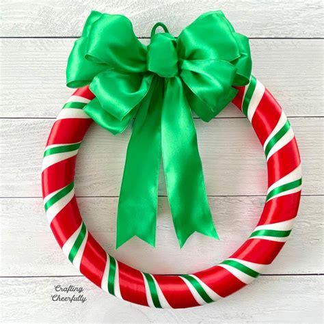 Diy Ribbon Wreath For Christmas Crafting Cheerfully