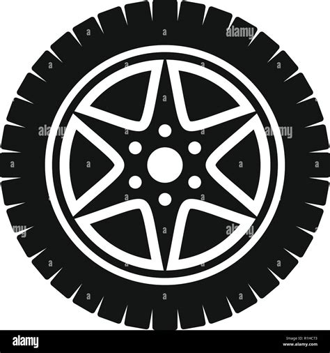 Car Wheel Icon Simple Illustration Of Car Wheel Vector Icon For Web