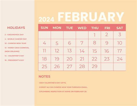 Free February 2024 Calendar Templates And Examples Edit Online And Download