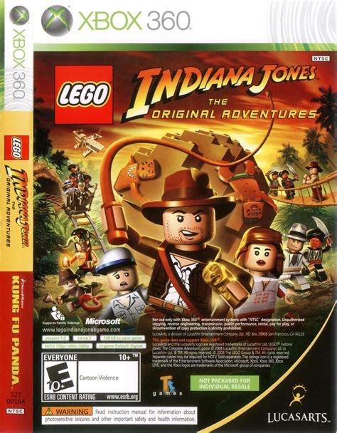 Lego Indiana Jones And Kung Fu Panda Combo Xbox 360 Game