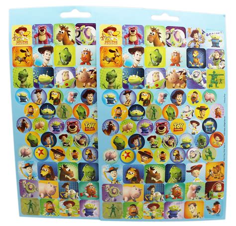 Disney Pixars Toy Story Assorted Stickerland Pad Stickers 2 Sheets