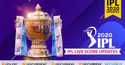 Ipl 2020 Live Score Today Match Live Live Score Updates India Info 24