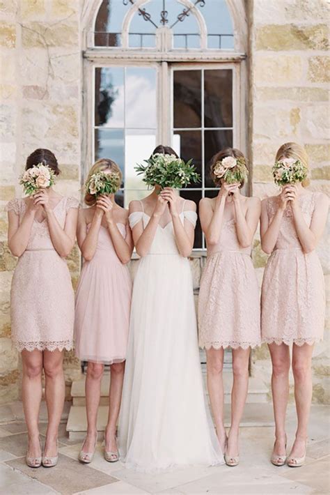 Best Bridesmaids Photos You Should Make Wedding Forward Short Bridesmaid Dresses Pink