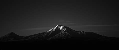 Mountain Monochrome Snow 4k Wallpaper Best Wallpapers