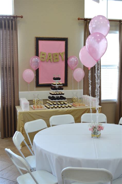 Baby showers are thirsty work, and you don't want to be spending your day running between your guests and the kitchen i love the combination of colors they have used in this example, especially the gold which i think makes it look. DIY Pink & Gold Baby Shower Decorations | Hello Nutritarian
