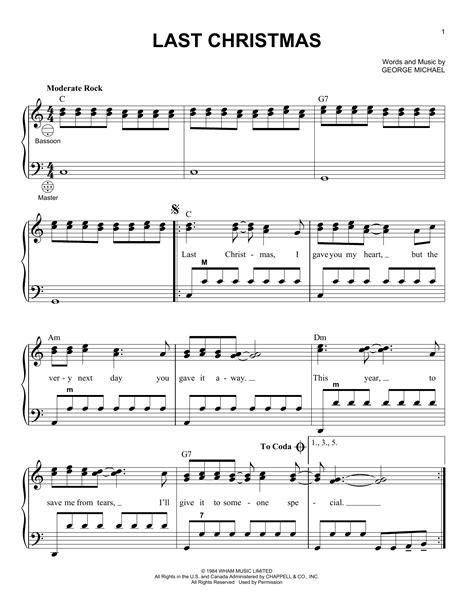 Happy christmas last christmas i gave you my heart but the very next day you gave it away this year. Last Christmas Sheet Music | Gary Meisner | Accordion
