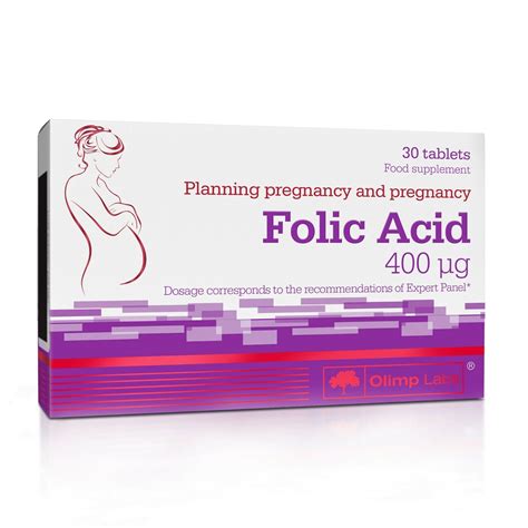 Olimp Folic Acid Pregnancy Planning Maternal Tissue Growth Support 30 Tablets Uk