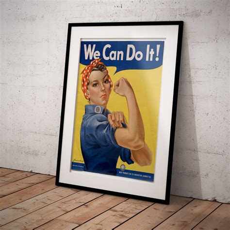 We Can Do It Rosie The Riveter Vintage Propaganda Poster Just Posters
