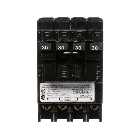 Siemens Qp 30 Amp 2 Pole Quad Circuit Breaker In The Circuit Breakers