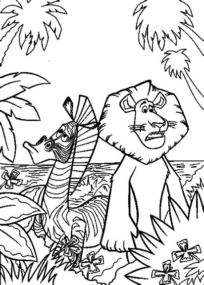 Madagascar Alex The Lion Coloring Page Free Printable Coloring Pages