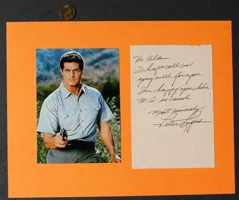 1966 73 Mission Impossible Tv Star Peter Lupus Signed Autograph Note