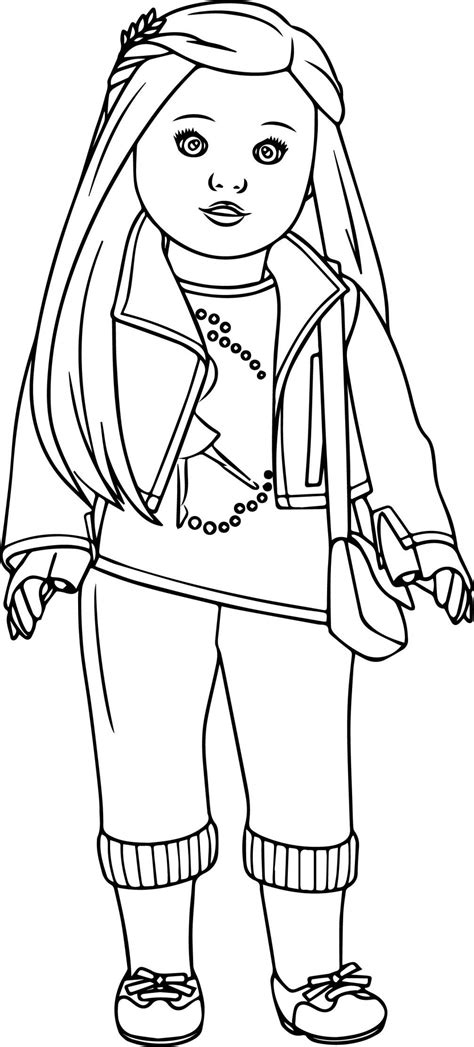 Coloring Page American Girl Doll Subeloa11