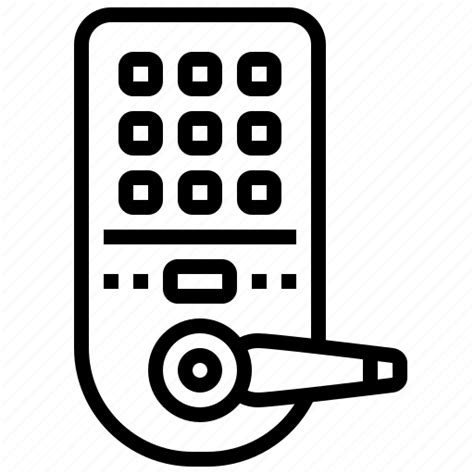 Code Door Keypad Lock Security Icon Download On Iconfinder