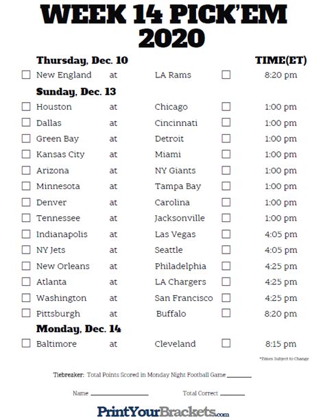 Nfl Calendar Week 8 Calendar Printables Free Templates