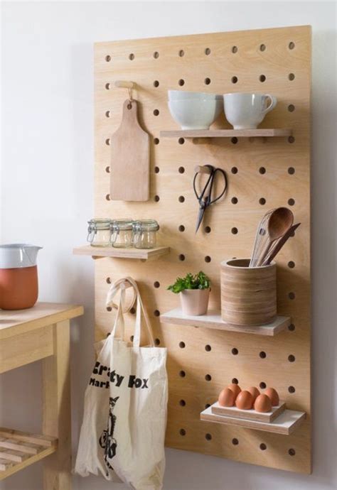 6 Great Ideas For Decorating With Pegboards And Pins Pegboard Kitchen