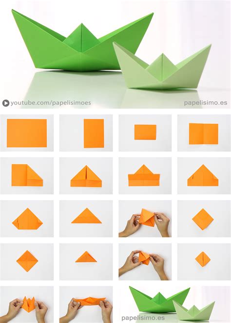 Barco De Papel Paso A Paso Origami Paper Boat Ludicobox