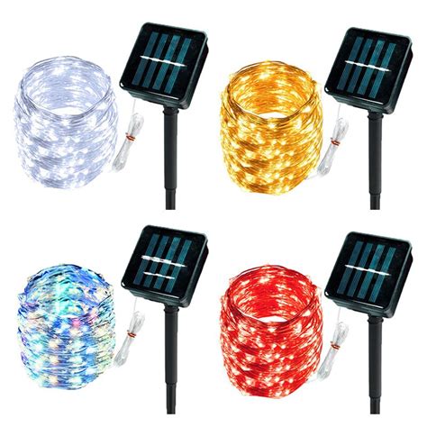 10m 20m 30m Led Solar Lamp Outdoor Led String Lights Fairy Holiday