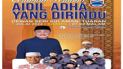 Ceramah Perdana Aidil Adha Yang Di Rindui Oleh Ustaz Dr H Dasad Latif Di Tuaran Sabah