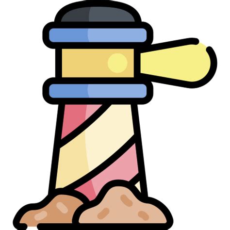 Lighthouse Kawaii Lineal Color Icon
