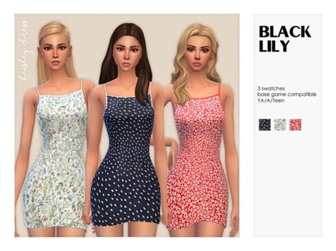 Haisley Dress By Black Lily From Tsr Sims 4 Downloads