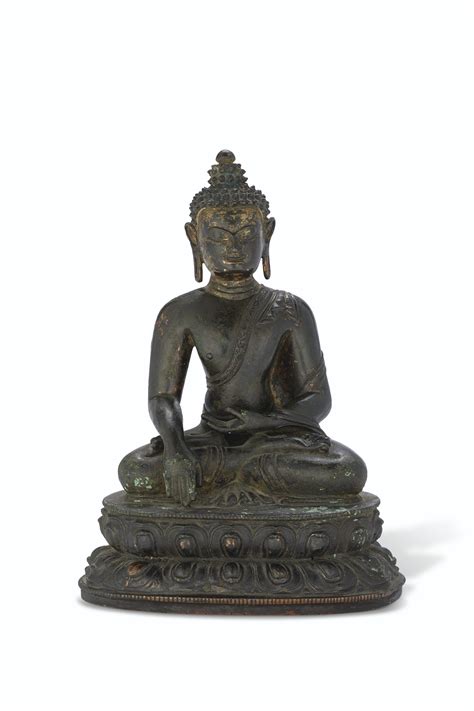 A Bronze Figure Of Buddha Shakyamuni Tibet 16th Century Christies