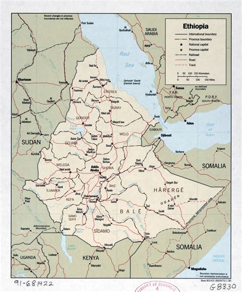 Detailed Political Map Of Ethiopia Kulturaupice
