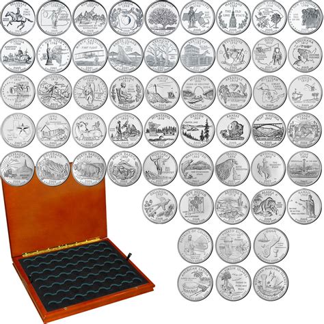 Uncirculated State Quarters Complete Set Of 56