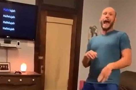 Woman Scares The Soul Out Of Her Husband While Hes Singing Hallelujah