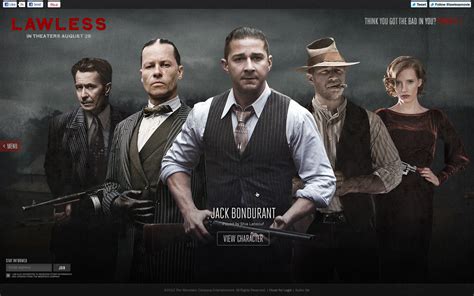 Get a Sneak Peek at the New Features on the 'Lawless' Website | Movie News | Movies.com