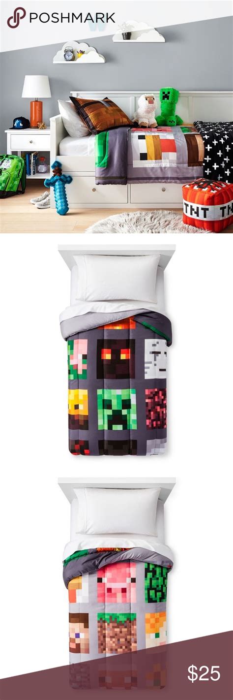New Minecraft Good V Evil Comforter Full Size Cool Minecraft