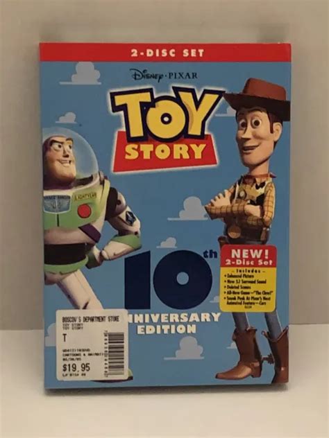 Toy Story 10th Anniversary Edition Dvd Buzz Woody New Sealed With Cover