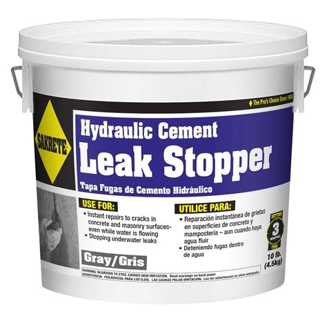 SAKRETE 10 lb. Leak Stopper Cement Concrete Mix-60205005 - The Home Depot
