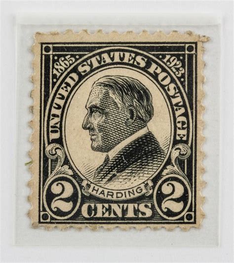 Sold At Auction Rare 1923 Us 2 Cents Harding Stamp Scott 613