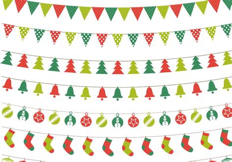 Christmas Bunting Vector Pack 59420 Vector Art At Vecteezy